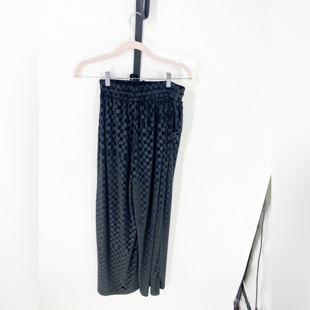 Princess Polly Checkered Drawstring Wide Leg Pants Sz 4 - Picture 4 of 5